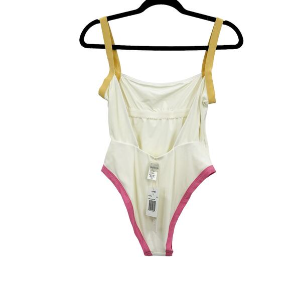 L*Space Ribbed Baewatch One Piece Swimsuit Colorblock Size S NWT - Picture 5 of 12
